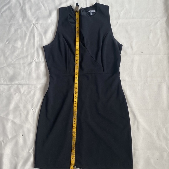 Express Black Midi Dress With Cut Out - Picture 12 of 15